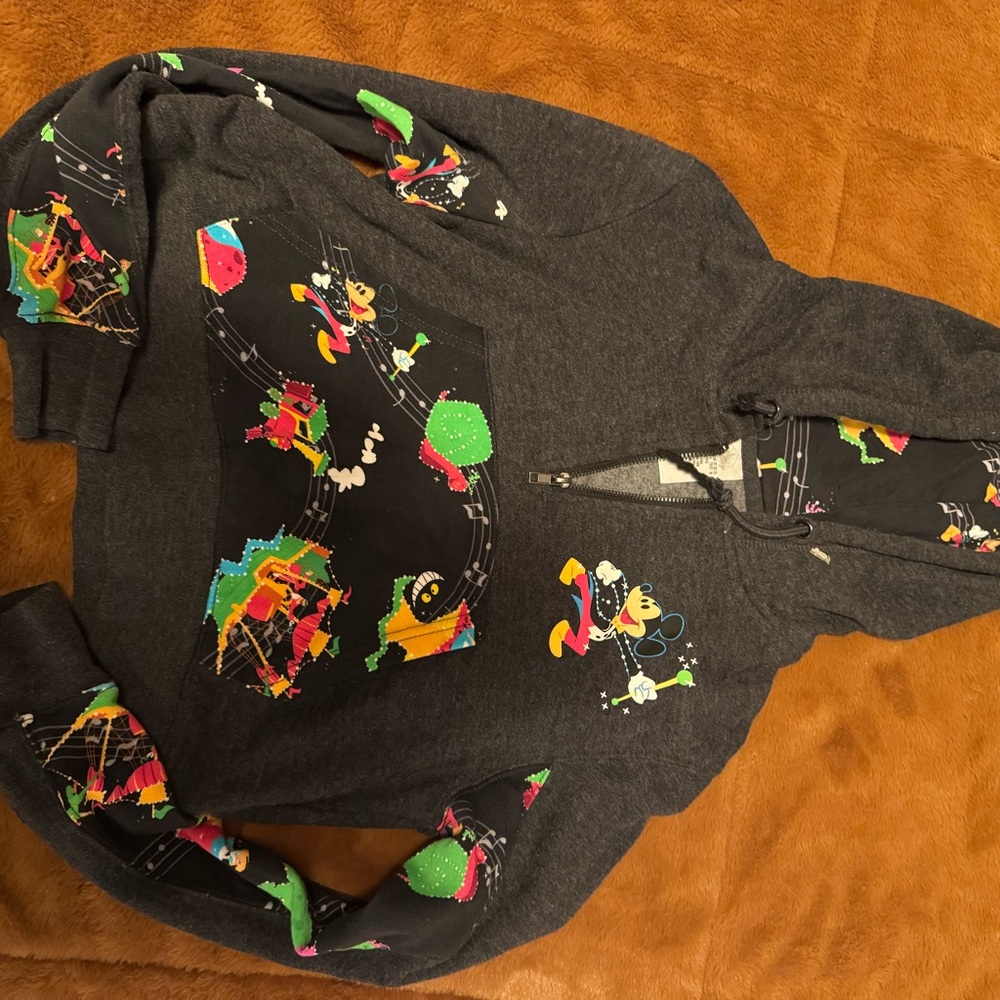 Disney Kids Jacket - Gray with Colorful Print